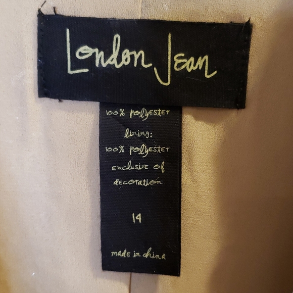 London Jean gold sequin jacket - Picture 2 of 7